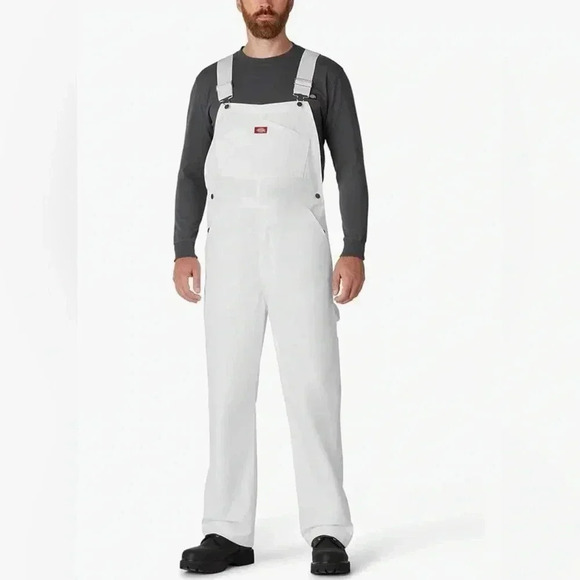 🆕Men’s White Dickies Overalls - Picture 6 of 16